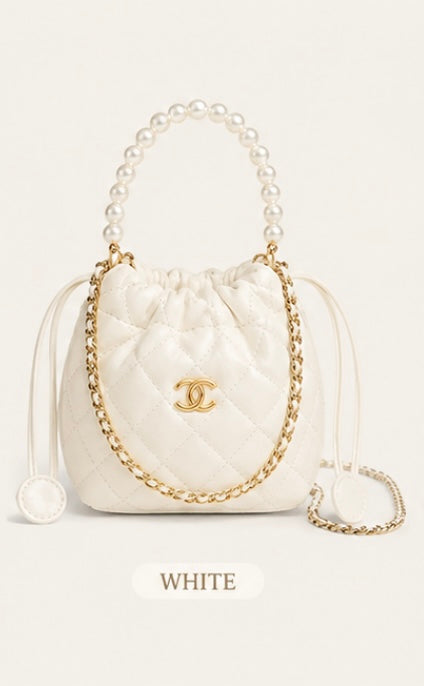 Pearl Pouch White