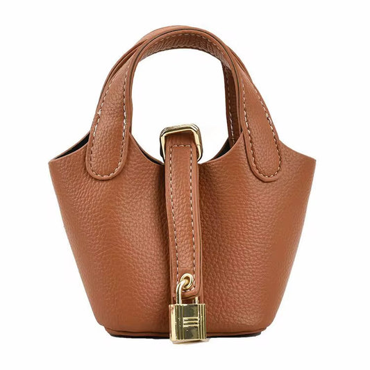 Mini Elan Lock Camel Brown