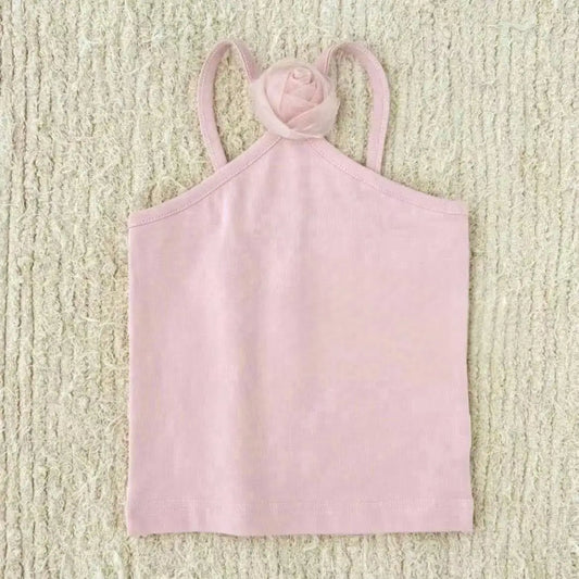 Flower Bomb Halter Top Pink